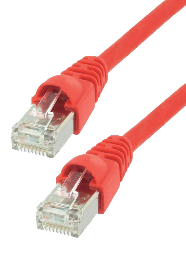Telegärtner Patchkabel S/FTP Cat 6a 0,5 m red