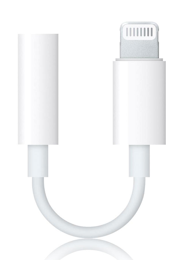 Apple Adapter A1749 Lightning to 3.5mm Lightning auf 3.5-mm-Kopfhöreranschluss Adapter white (bulk)